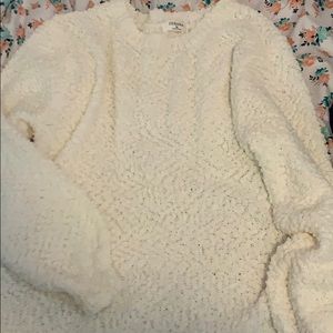 Zenana Popcorn Balloon sleeve sweater